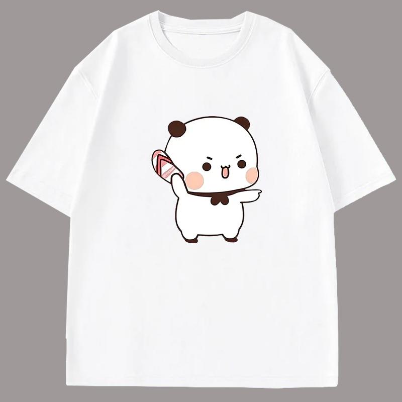 Bubu Since He Teases Bubu Summer Tops Milk Bottle Print T Shirt Summer T Shirt Loose Sport Short Sleeves Jogging Cartoon Tee