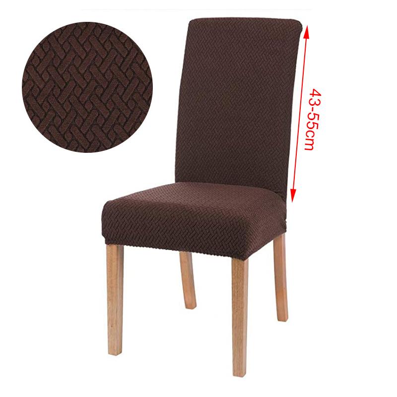 1/2/4/6 Piece Chair Cover Jacquard Dining Spandex Elastic Stretch Slipcover For Chairs Kitchen Hotel Banquet Home Christma