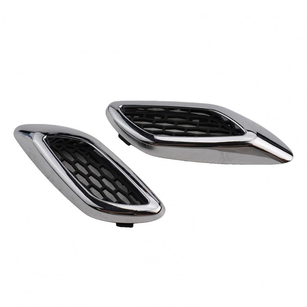 2xFront Chrome Fender Side Air Vent Grille Trim Molding For Maserati For Levante