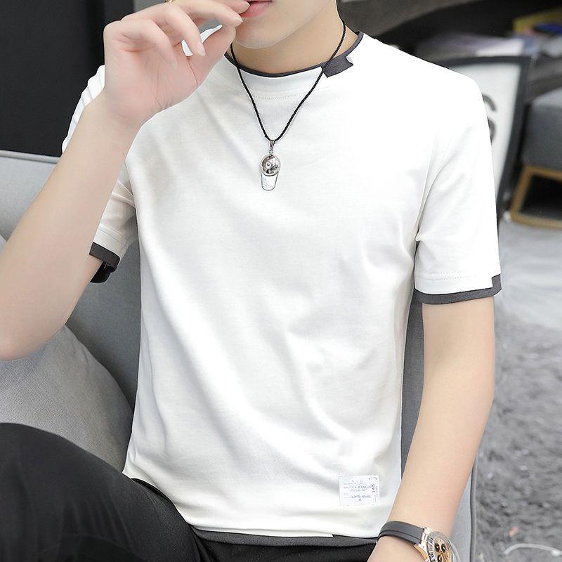 

Men s Cotton Crew Neck Short-Sleeve Casual T-Shirt M