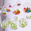 Clear Christmas Balls Plastic Empty Ball DIY Hanging Ball for Xmas Tree Pendent Ornaments Wedding Party Decor Fillable Baubles