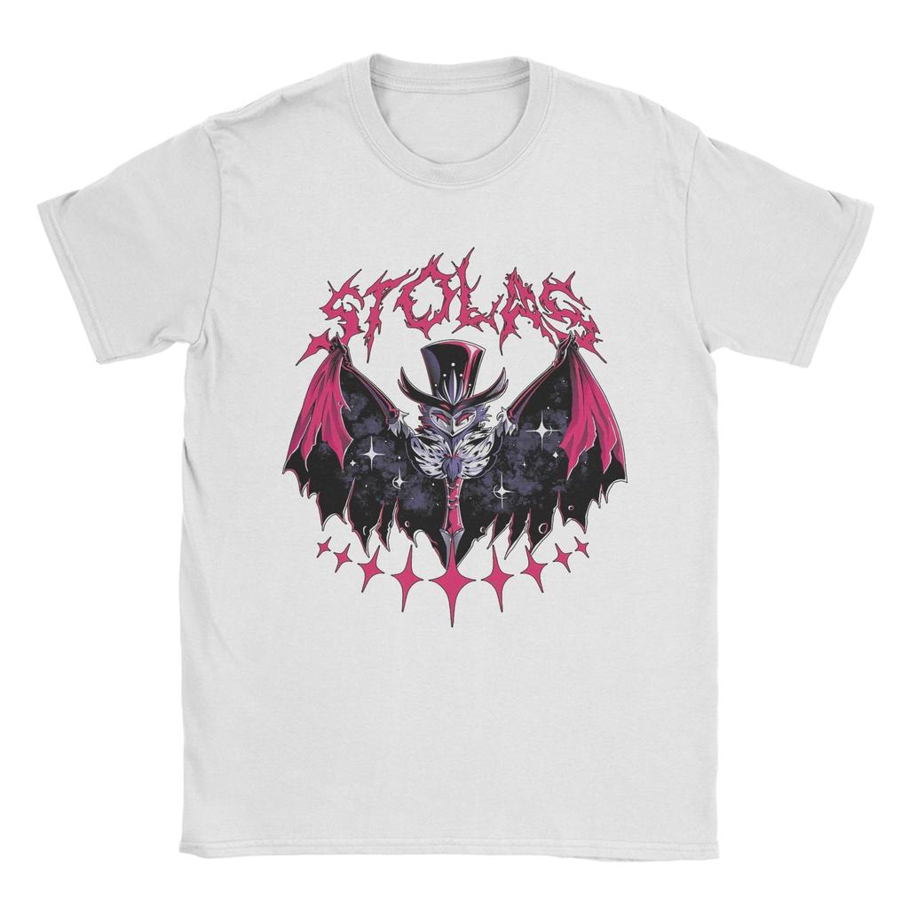 Stolas Hazbins Hotels Pánská trička Ležérní 100% bavlněná trička s kulatým výstřihem a krátkým rukávem Oblečení plus size