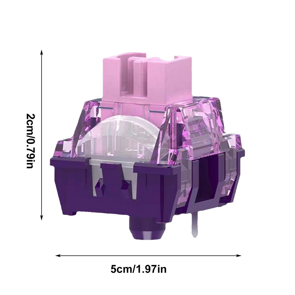 Tactile Switches Purple Switches For Mechanical Keyboard Switches For Mechanical Keyboard Light Pressure Responsive For Women фиолетовый