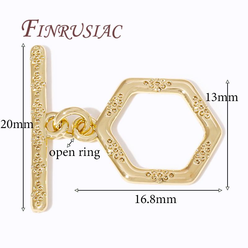 18k Gold Plated Toggle Clasp For Jewelry,OT Clasps For Bracelets Accessories DIY Jewelry Making Necklaces Connectors Findings