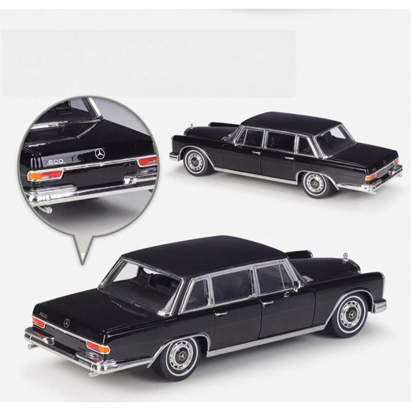 New Product 1/24 1963 Mercedes Benz 600 Sedan Simulation Alloy Car Model Toy Collection Display Ornament Boy And  Girl Gifts