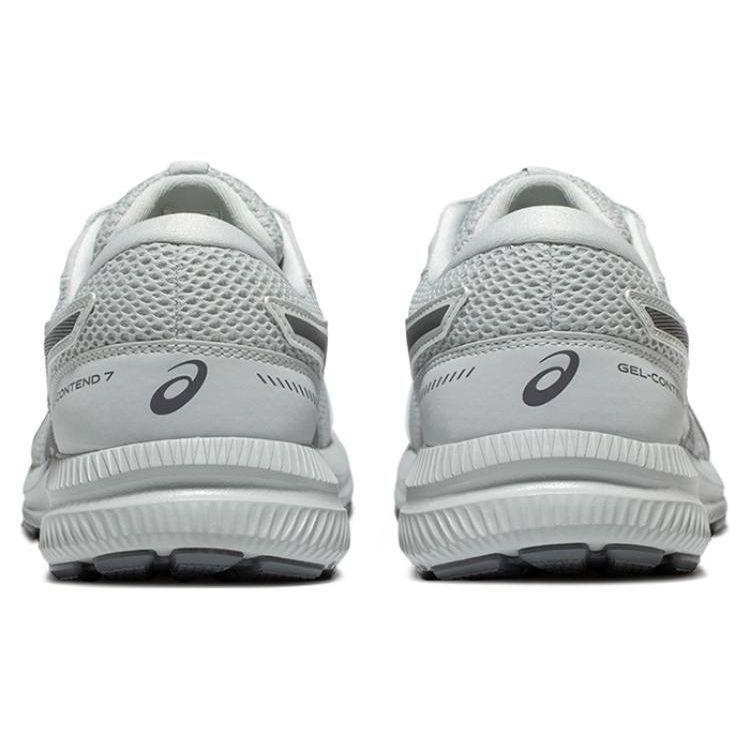 Asics Gel-Contend 7 Wygodne Lekkie Siateczkowe Skórzane Syntetyczne Niskie Casualowe Buty do Biegania Męskie sneakers Szary 1011B730-020