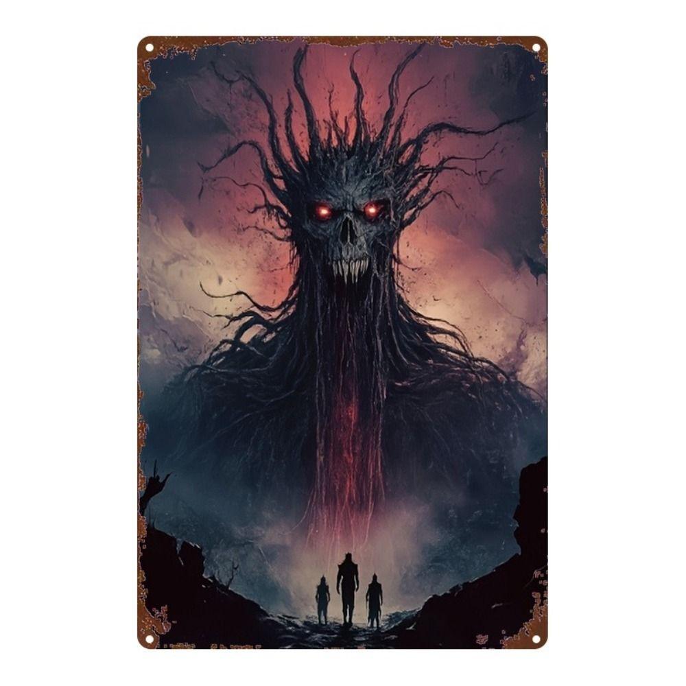 Metal Wall Sign Anime Horror Corpse Party Scene 20x30cm Decor