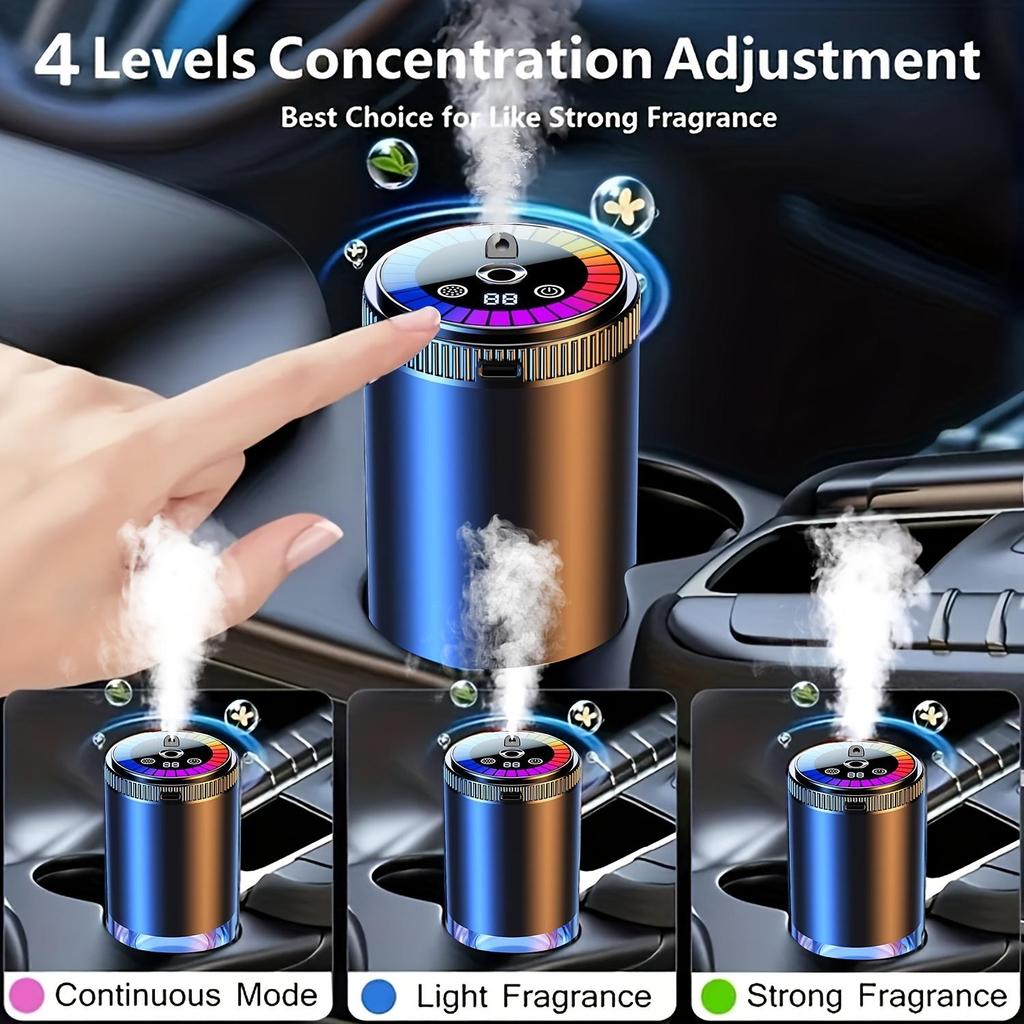 Smart Bil Aromaterapi Diffuser, Naturlig Fransk Duftende Eterisk Olje/Parfyme, Eterisk Olje Diffuser, Langvarig Friskhet