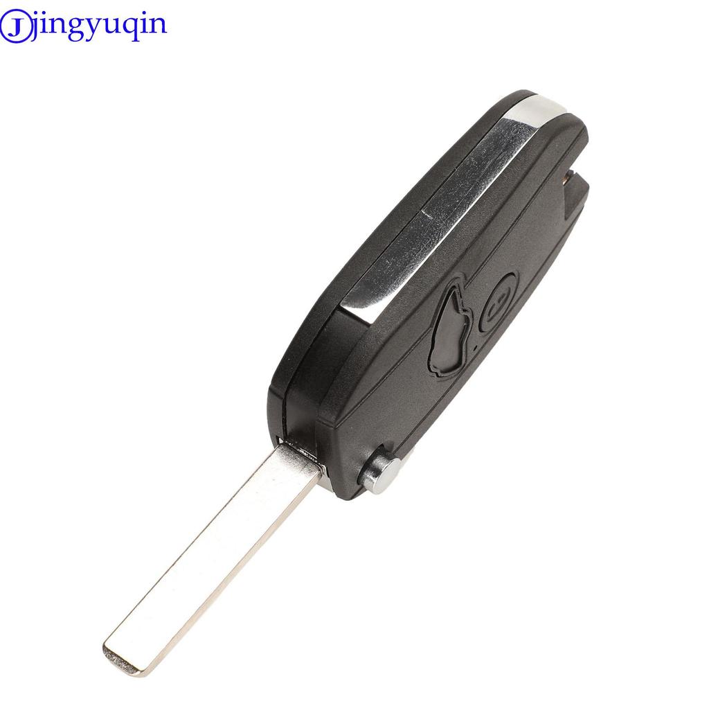 Jingyuqin Modified 2 Buttons Car Key Shell for MG BMW Mini Cooper R53 R50 S for Land Rover 75 Z3 Z4 X3 X5 E46 E39 E36 E34