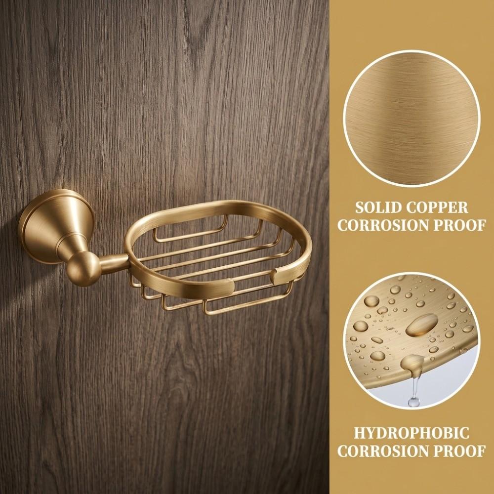 Copper Soap Holder Self Draining Soap Tray Modern Soap Dish  Home Hotel