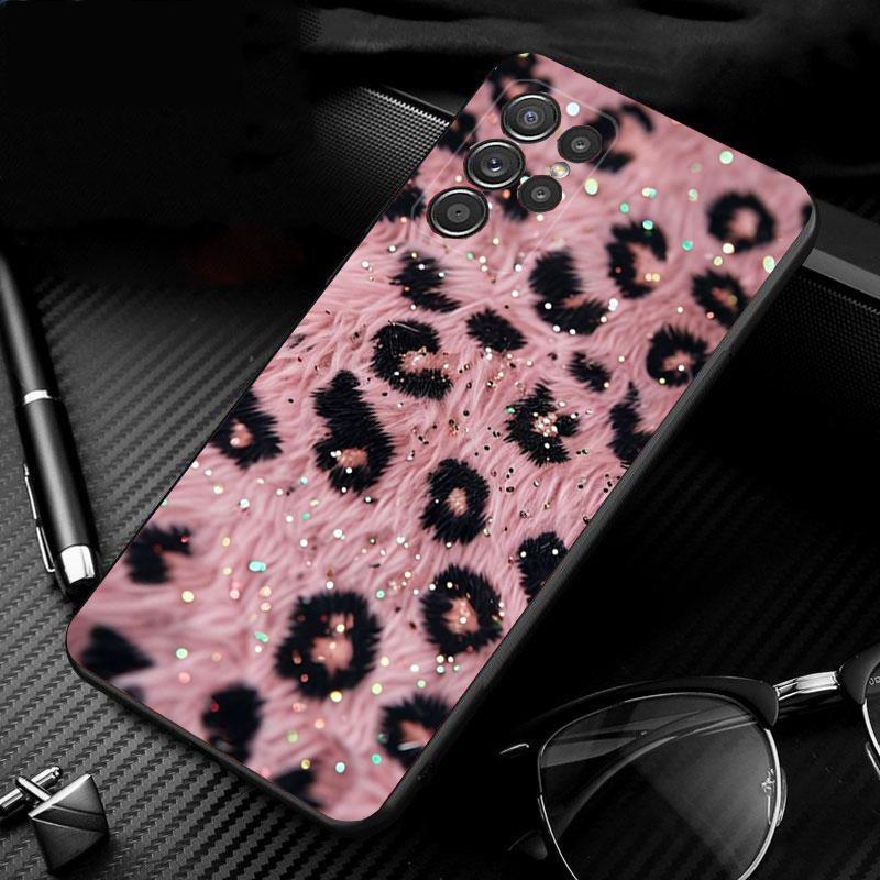 

Phone Case For Samsung Galaxy S26 S25 S24 S23 S22 Ultra S23 S22 S25 Plus S24 FE S26Edge Pink leopard Animal Print S24