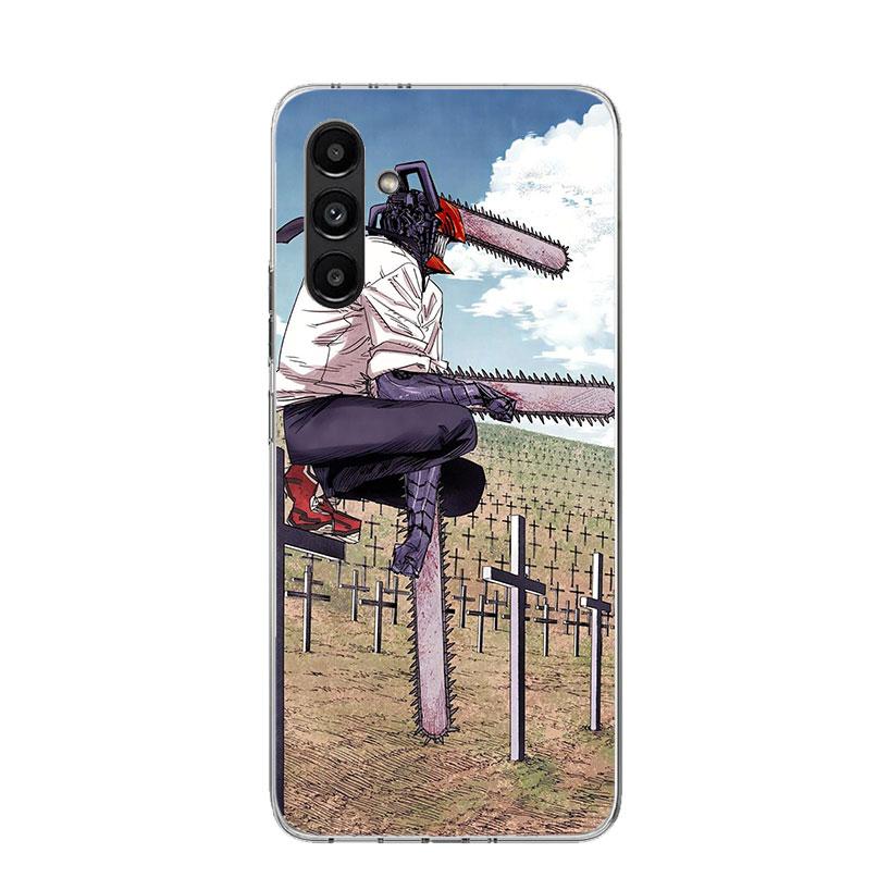 C-Chainsaw Mans Denji Phone Case For Samsung Galaxy A17 A16 A14 A15 A13 A57 A56 A54 A55 A53 A37 A36 A34 A35 A33 A26 A24 A25 A23