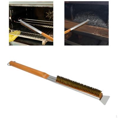 Ergonomic Pizza Oven Cleaning Brush, Long Handle Scrubber for Restaurants