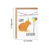 Funny Capybara Birthday Card Kids Birthday Paper Cards Capybara Theme Celebration Card For Happy Occasion Greeting Gifts