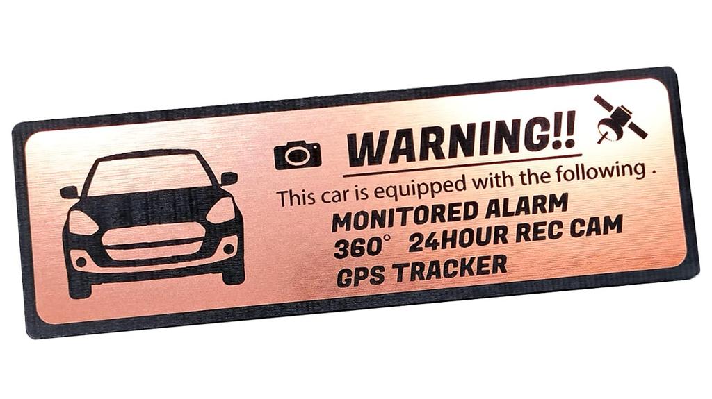 [Honami Works] 4th generation SWIFT security emblem 24-hour monitoring drive recorder GPS tracker sticker (pink gold)