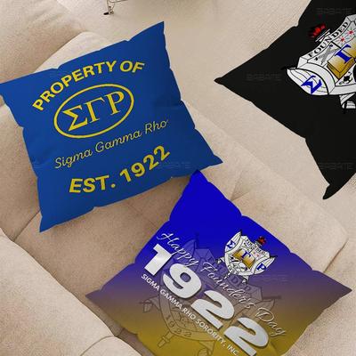 Sigma Gamma Rho LOGO Pillowcase Toon Gift Cushion Cover Bedroom Home Sofa Chair Seat Decor Pillow Case