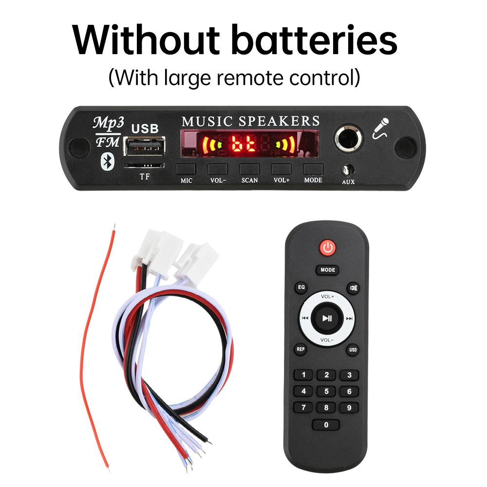 80W+80W Bluetooth MP3 Decoder Board Music Player Module DC 6-24V Car Music Player Module Lossless Audio USB AUX TF Radio