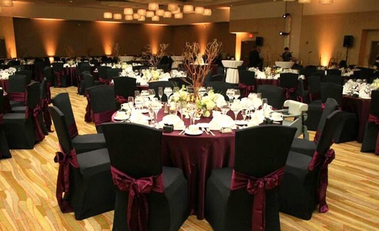 Black Wedding Banquet Chair Cover Elastic [21Bc]