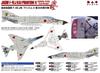 PLATZ Japan Air Force Kai Phantom II 306th Squadron Plastic Model Molded Color 1/144 Self-Defense F-4EJ Kai-Zanjo PF-52