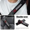 Car Carbon Fiber Seat Belt Cover Shoulder Pad Protection Shoulder Car Accessorie For Mazda 2 3 6 7 Axela CX-5 CX-3 Demio MS MPS