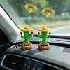 Cactus Solar con Figura Oscilante Planta Danzante Solar para Salpicadero de Coche Estante de Escritorio
