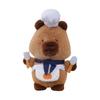 Capybara Keychain Whimsical Plush Toy With Chef Outfit Perfect For Cute Decor Home