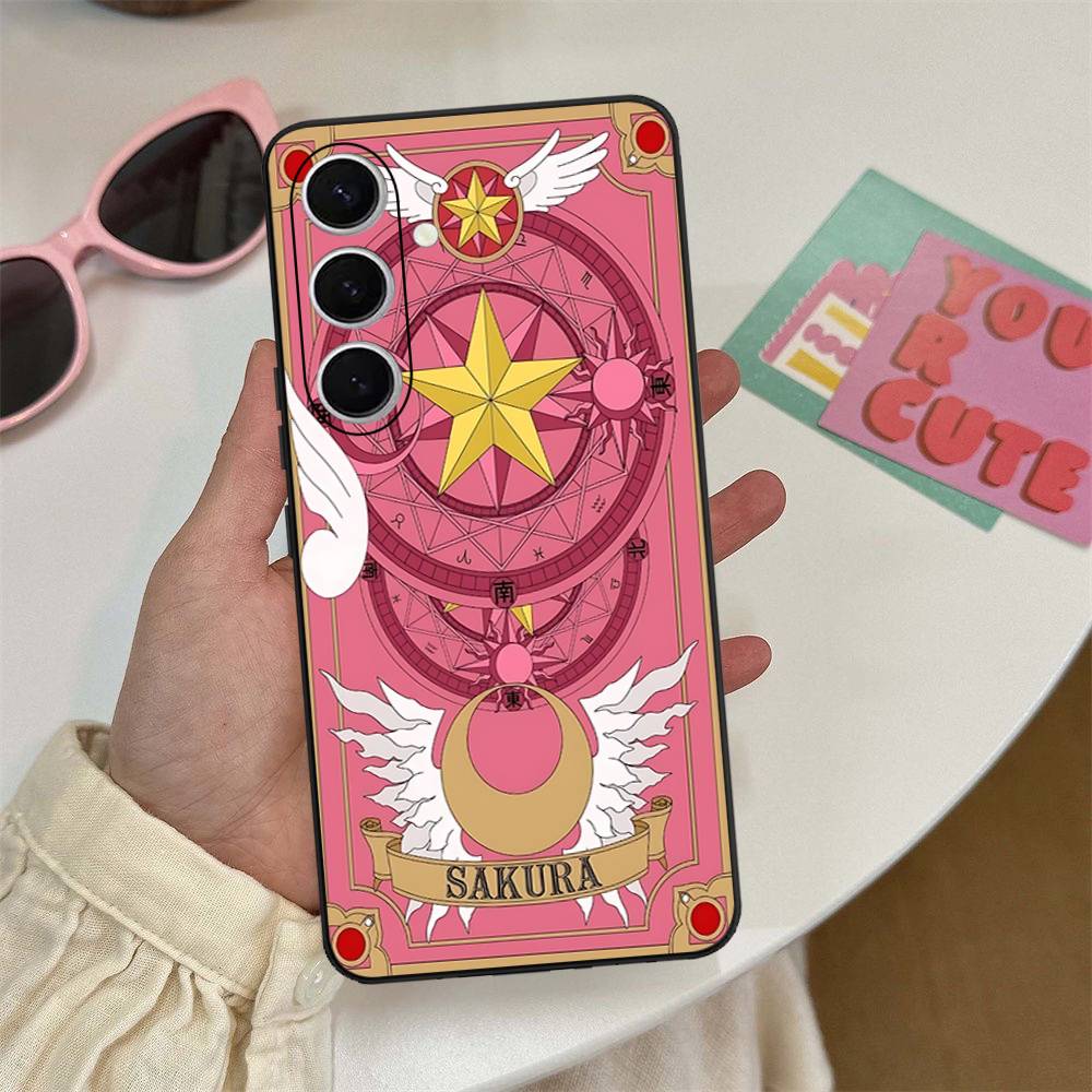 Anime C-CardcaptorS S-Sakura Phone Case For Samsung S 24 Fe 25 Ultra Plus 20 Lite 21 30 22 23 24 22 Ultra 5G Fundas