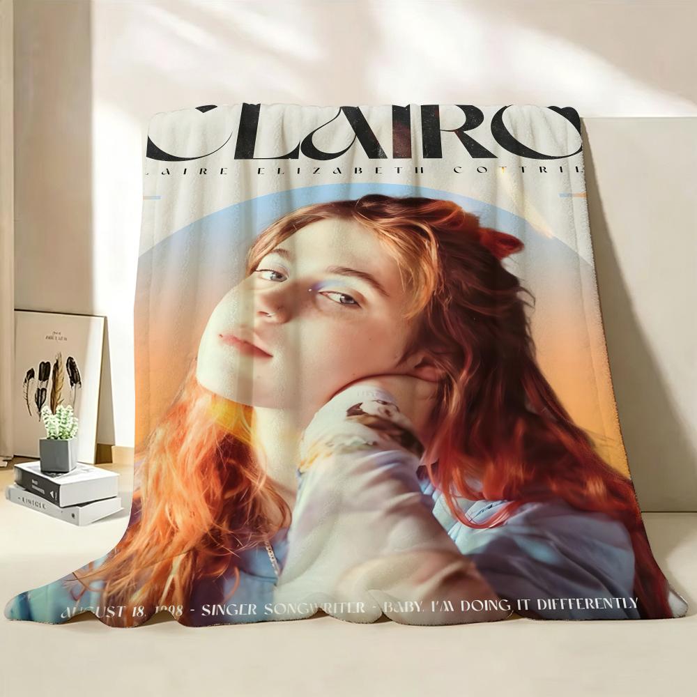 Singer C Clairo Throw Flannel Throw Blanket Suitable for Sofa Living Room Bedroom