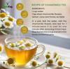 VY VedaYug Chamomile Flower Tea - 100gm | Pure Whole Flower Buds of Chamomile | Herbal Sleep Tea - Caffeine Free - Stress Relief - 100g