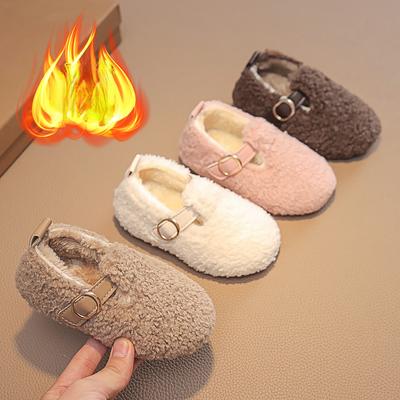 Zapatos Niña Velvet Child Cotton Shoe 2024 Winter New Boy House Shoes Warm Girls Casual Shoe Non Slip Child Shoes Infant Shoe