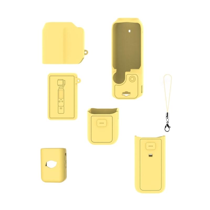 Flexible Silicone Case Skin for Pocket 3 Camera Cover Protector Precise Cutout and Enhanced Grip Suitable for Vloggers