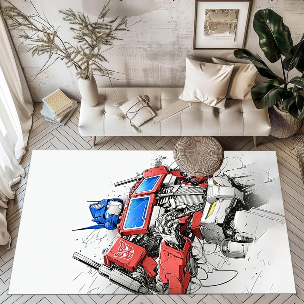 Transformers Optimus Prime Square rugs are a great choice for living rooms, bedrooms, home décor, and as gifts.