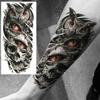 1 Sheet Evil Witch Zombie Vampire Temporary Tattoos For Men Women Adults Halloween Long Lasting Waterproof Fake Tattoo Sticker