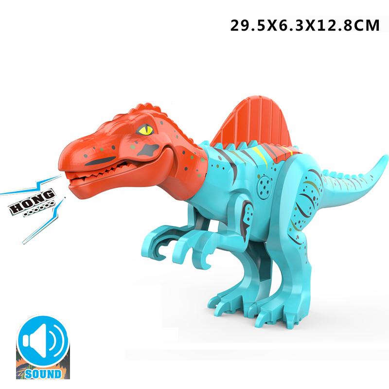 New  Jurassic Dino World  Stegosaurus Carnotaurus Building Kits Bolcks Bricks Dinosaurs figures Raptor Toys  for kids gifts
