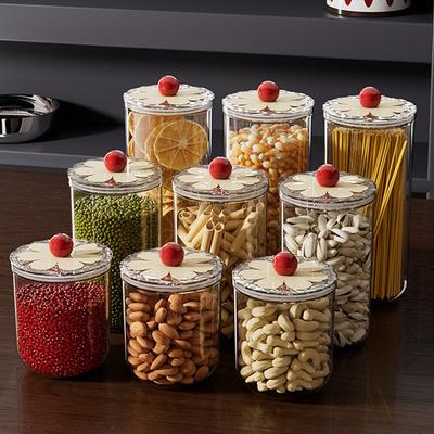 PET Storage Jar Sealed Food Container Transparent Storage Jar