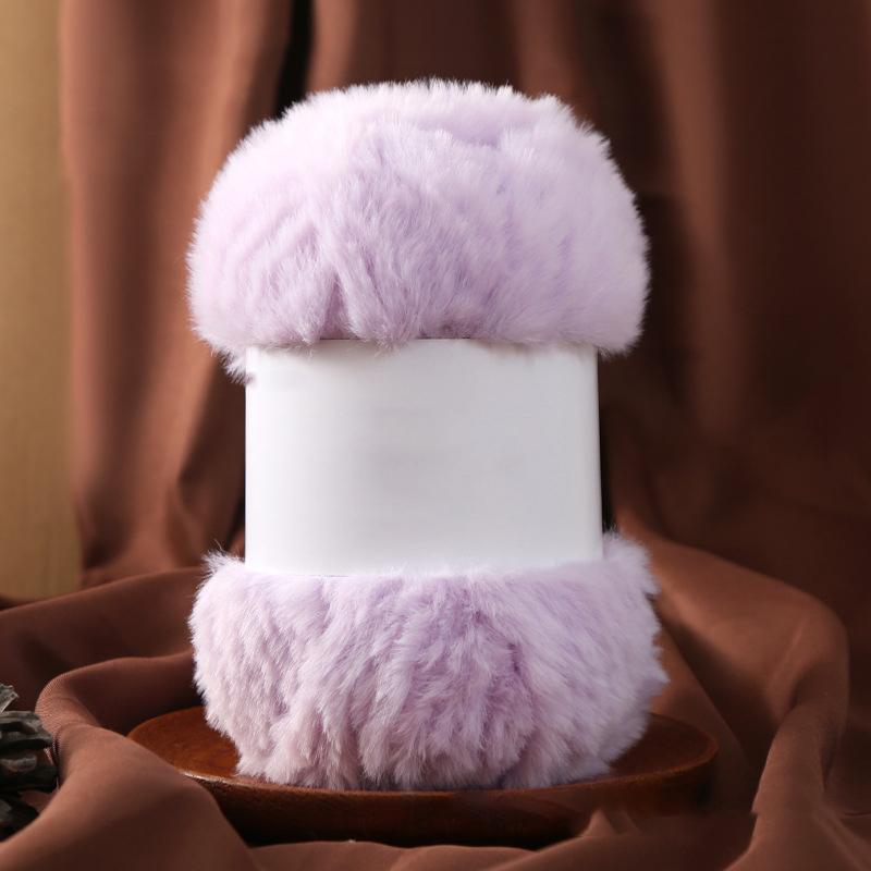 Wool Circle Solid Color Yarn Hand Woven Diy Scarf Hat Sweater Medium Thick Merino Wool Thread Soft And Comfortable Fluffy