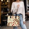 Autumn Leaves Print Tote Bag Casual Large Capacity Daily Shopping Handbag