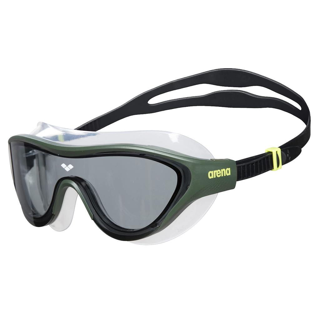 Arena The One Mask Swim Goggles for Men and Lens Women, Smoke/Deep Green, Non-Mirror