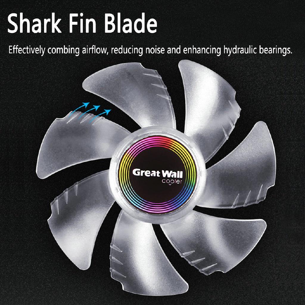 New RGB CPU Cooler RGB Cooling Fan Universal Quiet Cooler Heatsink Fan for LGA 115X/775 AMD FM2/FM1/AM3+/AM4/AM2/940/939/754