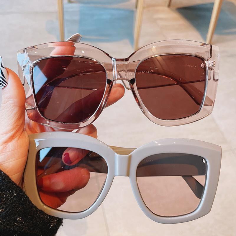 New Fashion Large Frame Sunglasses Women's Brand Designer Luxury Sun Glasses Outdoor Leisure Women Eyewear UV400