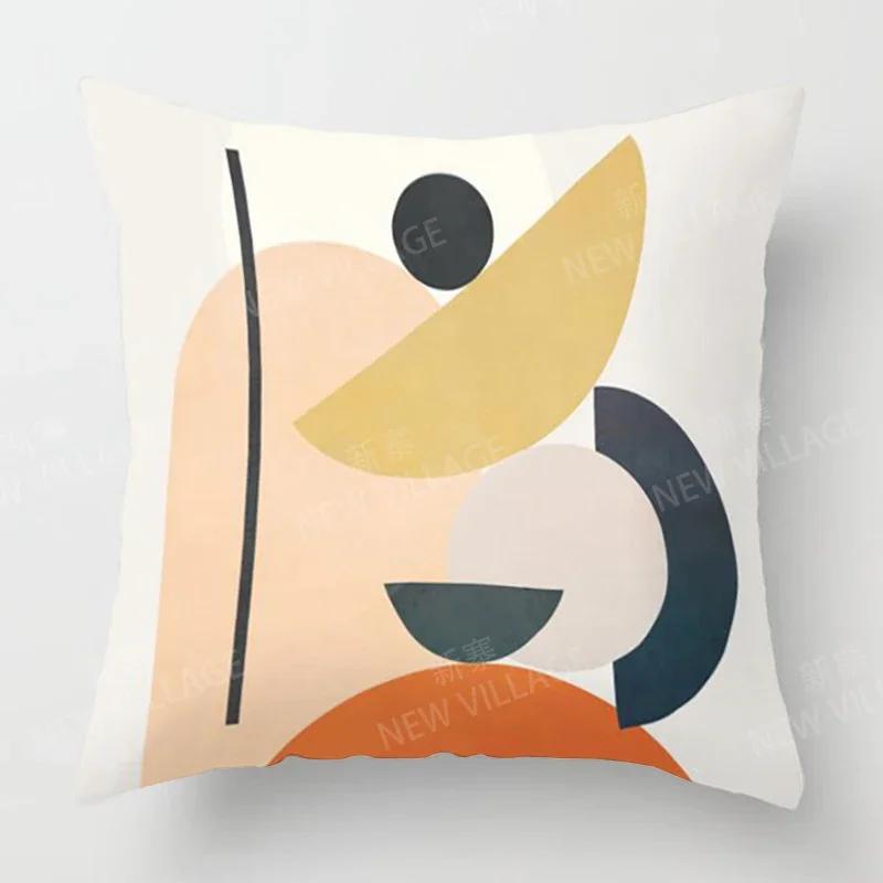 

Скандинавский Осенний Домашний Декор Осень Наволочка для диванной подушки Современный 45x45cm розовый