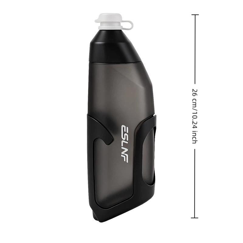 Set de Botellas de Agua Aerodinámicas 680ml Gran Capacidad Botella de PP5 de Grado Alimenticio Con Portabidón Ultraligero de Carbono Accesorios para Bicicleta