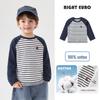 2026 Trendy Boys' Pure Cotton Long-Sleeve T-Shirt for Spring and Fall