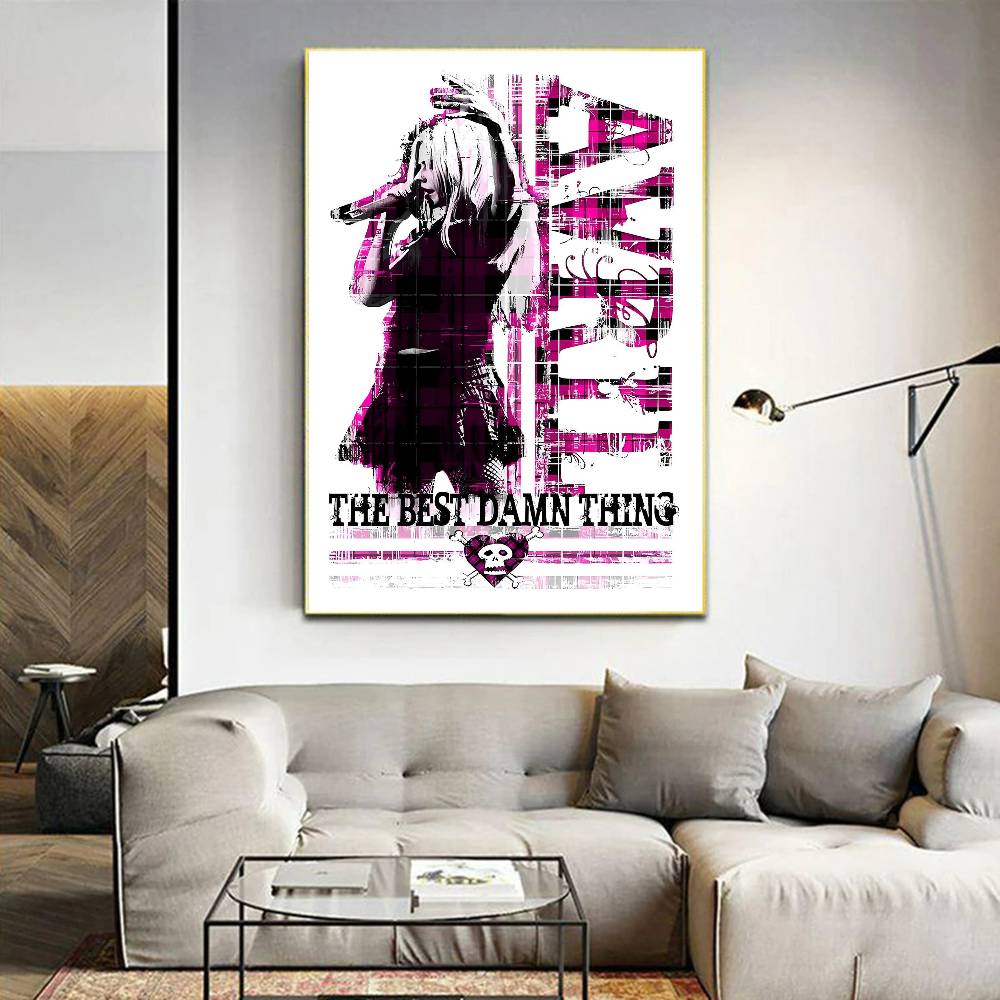 A-Avril Singer R-Ramona Lavigne Film Klebrige Poster Retro Kraftpapier Aufkleber DIY Zimmer Bar Café Ästhetische Kunst Wandmalerei