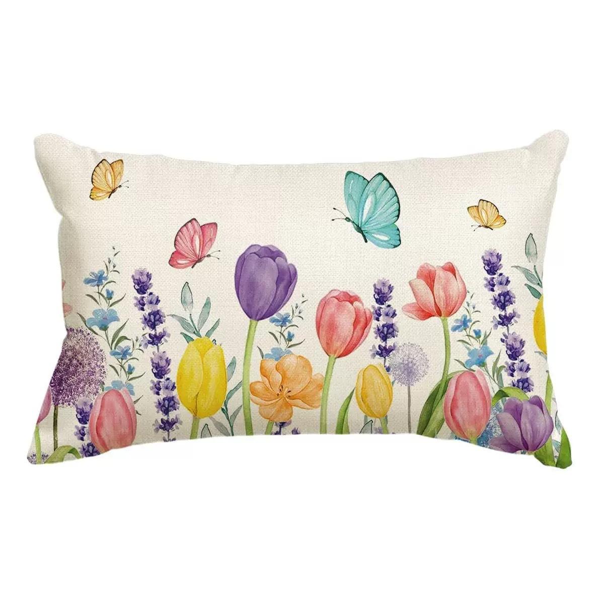 VIKAMA Lente Bloemen Kussensloop Bloemen Bank Kussenhoes Huis Kussenhoes Huisdecoratie 30x50cm