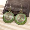 Vintage Spiral Round Earring Bohemian Style Ethnic Earrings Fashion Pendant Earrings  Party Jewelry