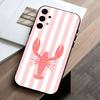 L-Lobster On S-Stripes Ocean  Phone Case For Samsung Galaxy A73,A72,A71,A70,A53,A52,A51,Soft Silicone Black Cover