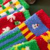 Christmas Fuzzy Socks Women Warm Fluffy Crew Socks Colorful Winter Slipper Socks for Home Lounging Sleeping Holiday Gift