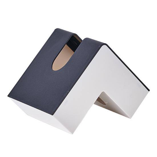 

Современный держатель для салфеток для лица, двухсторонний диспенсер для салфеток с легким доступом черный белый