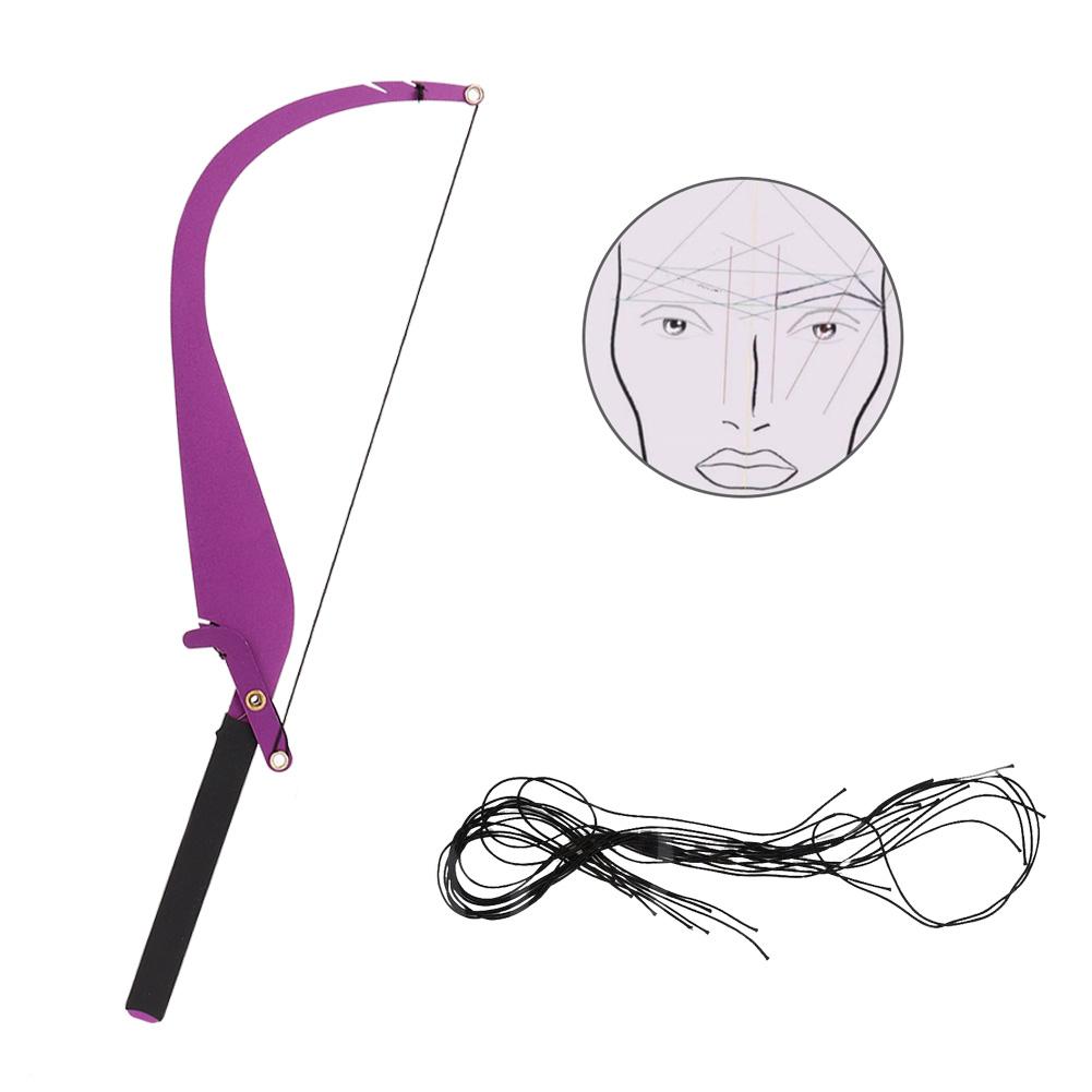 Eyebrow Tattoo Line Marker Ruler Microblading Eyebrow Shaping   Measure Tool (Purple)
